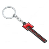 Audi Sline Supercharged S4 Logo Metal Car Keychain Keyring