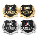 2PCS Buick Metal Car Rear Sticker Shield Trunk Emblem Badge Decal