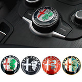 50mm Alfa Romeo Logo Allloy Car Central Control Multimedia Sticker Decal