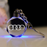 Audi Car Logo LED Light Keychain Key Pendant