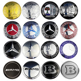 4pcs/set 56/75mm Mercedes Benz AMG Brabus Apple Tree Car Wheel Center Hub Cap Sticker Decal