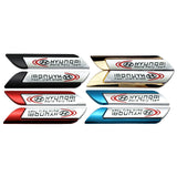 2pcs Hyundai Metal Car Side Fender Sticker Emblem Badge Decal