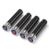 4pcs/set SAAB Logo Carbon Fiber Car Door Bolt Lock Pins Gate Lock Screws