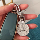Mercedes Benz Car Logo Diamond Metal Keychain