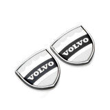 2pcs Volvo Logo Metal Car Rear Sticker Decal Emblem Badge