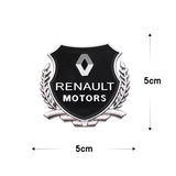 2PCS Renault Metal Car Rear Sticker Shield Trunk Emblem Badge Decal
