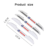 4pcs Volvo Car Door Bumper Strip Anti-collision Protection Sticker