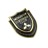 Mitsubishi Shield Carbon Fiber Car Rear Sticker Window Emblem Badge Decal
