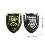 Toyota Shield Carbon Fiber Car Rear Sticker Window Emblem Badge Decal