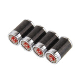 4pcs/set Dodge Viper Logo Carbon Fiber Car Air Valve Stem Cap Auto Tyre Valve Covers