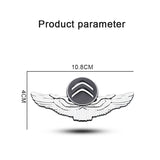 Citroen Wings Metal Car Rear Sticker Trunk Window Emblem Badge Decal