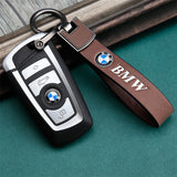 BMW Cowhide Metal Car Keyring Pendant