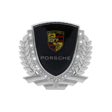 Porsche Metal Diamond Car Rear Sticker Trunk Emblem Badge Decal