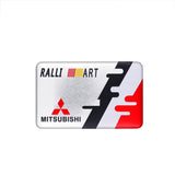Mitsubishi Ralliart Logo Aluminum Alloy Car Sticker Nameplate Emblem Badge Decal