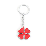 Alfa Romeo Four Leaf Clover Logo Metal Car Key Rings Keychain Pendant