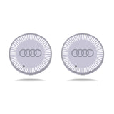 2pcs Audi Sline RS Quattro Logo Car Water Coasters 7-color LED Light Cup Mat Holder
