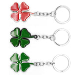 Alfa Romeo Four Leaf Clover Logo Metal Car Key Rings Keychain Pendant