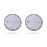 2pcs Mercedes Benz W124 W140 W168 W176 W203 W204 W205 W212 W213 W214 W215 Logo Car Water Coasters 7-color LED Light Cup Mat Holder