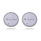 2pcs Mercedes Benz W124 W140 W168 W176 W203 W204 W205 W212 W213 W214 W215 Logo Car Water Coasters 7-color LED Light Cup Mat Holder