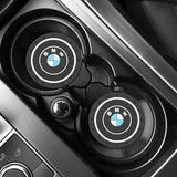 2pcs/set BMW M Power Logo PVC Waterproof Car Water Coaster