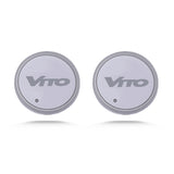 2pcs Mercedes Benz W124 W140 W168 W176 W203 W204 W205 W212 W213 W214 W215 Logo Car Water Coasters 7-color LED Light Cup Mat Holder