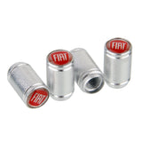 4pcs/set Fiat 500 Logo Matte Car Air Valve Stem Caps Auto Tyre Valve Covers