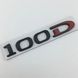 Tesla 75D 85D 90D 100D Letter Metal Car Rear Sticker Decal Emblem Badge