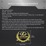 2PCS Lexus Metal Car Rear Sticker Shield Trunk Emblem Badge Decal