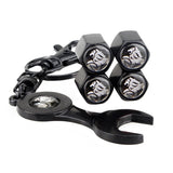 4pcs/set Holden Logo Car Air Valve Stem Cap Auto Tyre Valve Covers with Wrench