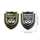 Infiniti Shield Carbon Fiber Car Rear Sticker Window Emblem Badge Decal