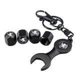 4pcs/set Peugeot Logo Car Air Valve Stem Cap Auto Tyre Valve Covers with Wrench