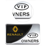 Renault VIP OWNERS Metal Car Stickers Rear Emblem Badge