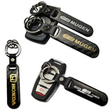 Honda Mugen Carbon Fiber Car Logo Keychain Keyring