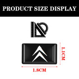 10pcs/set Citroen Epoxy Car Door Lift Button Sticker Emblem Decal