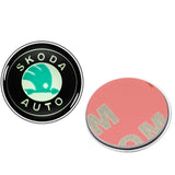 Skoda Luminous Car Engine One-click Start Stop Button Cover Sticker