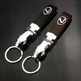 Lexus Leopard PU Leather Car Keychain Key Ring Pendant