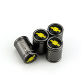 4pcs Chevrolet Logo Car Tire Valve Caps