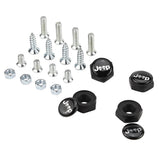 4pcs/set Jeep Logo Stainless Steel Car License Plate Bolts