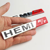 Dodge HEMI R/T Logo Metal Car Rear Sticker Emblem Badge Decal