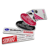 Subaru STI Aluminum Alloy Car Body Sticker Nameplate Rear Emblem Badge Decal