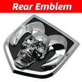 Car Front Tailgate Emblem for Dodge Ram 1500 2500 3500 HeavyDuty BigHorn 2010-2018 Skull ABS Sticker