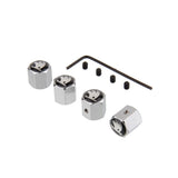 4pcs/set Skoda Anti-Theft Car Air Valve Stem Cap Auto Tyre Valve Covers