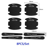 Jaguar Carbon Fiber Car Door Bowl Handle Anti-collision Protective Stickers Scratches Film
