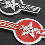 Jeep OSCARMIKE Metal Car Side Body Fender Sticker Trunk Emblem Badge Decal