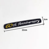 Car Side Badge Trunk Sticker for Land Cruiser 60th Anniversary Prado Prius Corolla Rav4 Auris Supra Avalon CHR Highlander