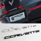 Chevrolet Corvette Logo Metal Car Rear Sticker Decal Emblem Badge