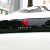 2pcs/set Peugeot 308 408 4008 508L ABS Car Rear Sticker Decal Auto Front Hood Emblem Badge
