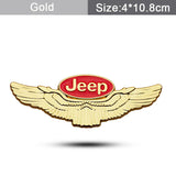 Jeep Metal Wings Car Rear Sticker Auto Window Emblem Badge Decal