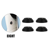 4pcs/set Jeep Car Door Shock Stickers Luminous Absorber Decal