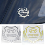 Hyundai Shield Car Rear Sticker Auto Window Emblem Badge Decal